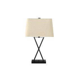 Lighting, 25H, Table Lamp, Usb Port Included, Black