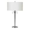 28.5" Height Metal Table Lamp in Chrome