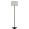 150W 3 wayt Cromwell metal floor lamp with linen shade