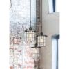 60W x 3 Silverton metal/glass pendant fixture (Edison bulbs included)