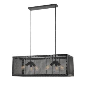 60W X 6 Evanston Metal Chandelier (Edison Bulbs Not Included)