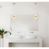 Integrated dimmable LED glass mini pendant light. 6W, 450 lumen