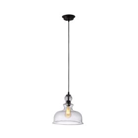 CHLOE Lighting TILIAN Transitional 1 Light Oil Rubbed Bronze Ceiling Pendant 12" Wide