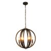 IRONCLAD Industrial 6 Light Bronze Ceiling Pendant 18" Wide