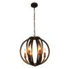 IRONCLAD Industrial 6 Light Bronze Ceiling Pendant 18" Wide