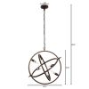 IRONCLAD Industrial 6 Light Oil Rubbed Bronze Ceiling Pendant 20" Wide