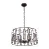 NAOMI Contemporary 4 Light Rubbed Bronze Ceiling Pendant 20" Wide