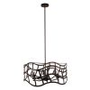 WILLOW Transitional 6 Light Oil Rubbed Bronze Ceiling Pendant 25" Wide