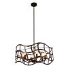 WILLOW Transitional 6 Light Oil Rubbed Bronze Ceiling Pendant 25" Wide