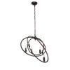 NINA Transitional 6 Light Rubbed Bronze Ceiling Pendant 27" Wide