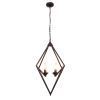 KYRA Transitional 4 Light Rubbed Bronze Ceiling Pendant 19.5" Wide