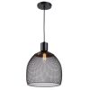 IRONCLAD Industrial 1 Light Textured Black Mini Ceiling Pendant 11.5" Wide