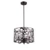 ARIANNA Farmhouse 3 Lights Rubbed Bronze Ceiling Pendant 14" Wide