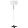 2LT Incandescent Floor Lamp, MB, WH Shade