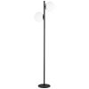 2LT Incandescent Floor Lamp, MB, WH Opal Glass