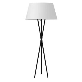 1LT Floor Lamp, MB, WH Shade