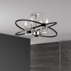 4LT Incandescent Semi Flush, PC and MB