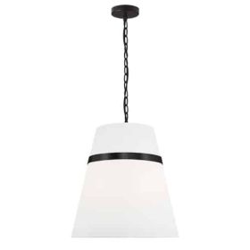 3LT Pendant,  MB, WH Shade