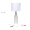 Alsace Bottle Table Lamp, Off White