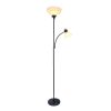 Floor Lamp with Reading Light, Black