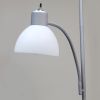 Floor Lamp with Reading Light, Silver