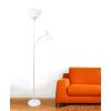 Floor Lamp with Reading Light, White