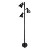 Metal 3-Light Tree Floor Lamp, Black Finish