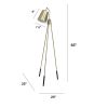 Lalia Home Industrial 1 Light Tripod Floor Lamp