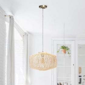 Lalia Home Circular Rattan Pendant