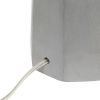 Lalia Home Concrete Pillar Table Lamp with White Fabric Shade