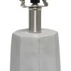 Lalia Home Concrete Pillar Table Lamp with White Fabric Shade