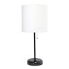 19.5" Sleek and Slender Black Table Lamp