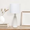 Alsace Bottle Table Lamp, Off White