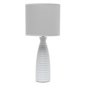 Alsace Bottle Table Lamp, Gray