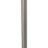 Brushed NIckel Drum Shade Floor Lamp, Gray