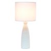 Alsace Bottle Table Lamp, Off White