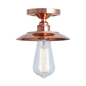 Suva Industrial Copper Flush Ceiling Light