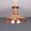 Berlin Vintage Copper Flush Ceiling Light 11.8"