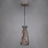 Parva Ceramic Bathroom Pendant Light 5.5", Black Clay IP44