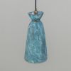 Parva Ceramic Bathroom Pendant Light 5.5", Blue Earth IP44