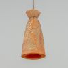 Parva Ceramic Bathroom Pendant Light 5.5", Red Iron IP44