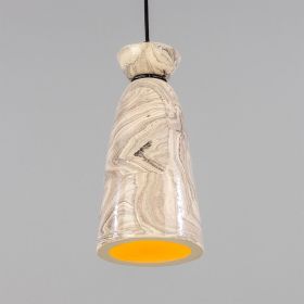 Parva Marbled Ceramic Bathroom Pendant Light 5.5" IP44