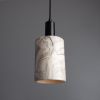 Senna Marbled Ceramic Cylinder Pendant Light 4.7"