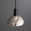 Kauri Marbled Ceramic Dome Pendant Light 7.9"