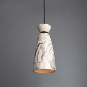 Pando Marbled Ceramic Pendant Light 5.5"