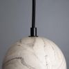 Rosa Marbled Ceramic Glass Globe Pendant Light