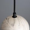 Rosa Marbled Ceramic Glass Globe Pendant Light