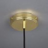 Ferox Small Marbled Ceramic Dome Pendant Light 5.5"