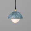 Ferox Small Ceramic Dome Pendant Light 5.5", Blue Earth