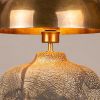 Lawson Ceramic Table Lamp with Brass Dome Shade, Black Clay